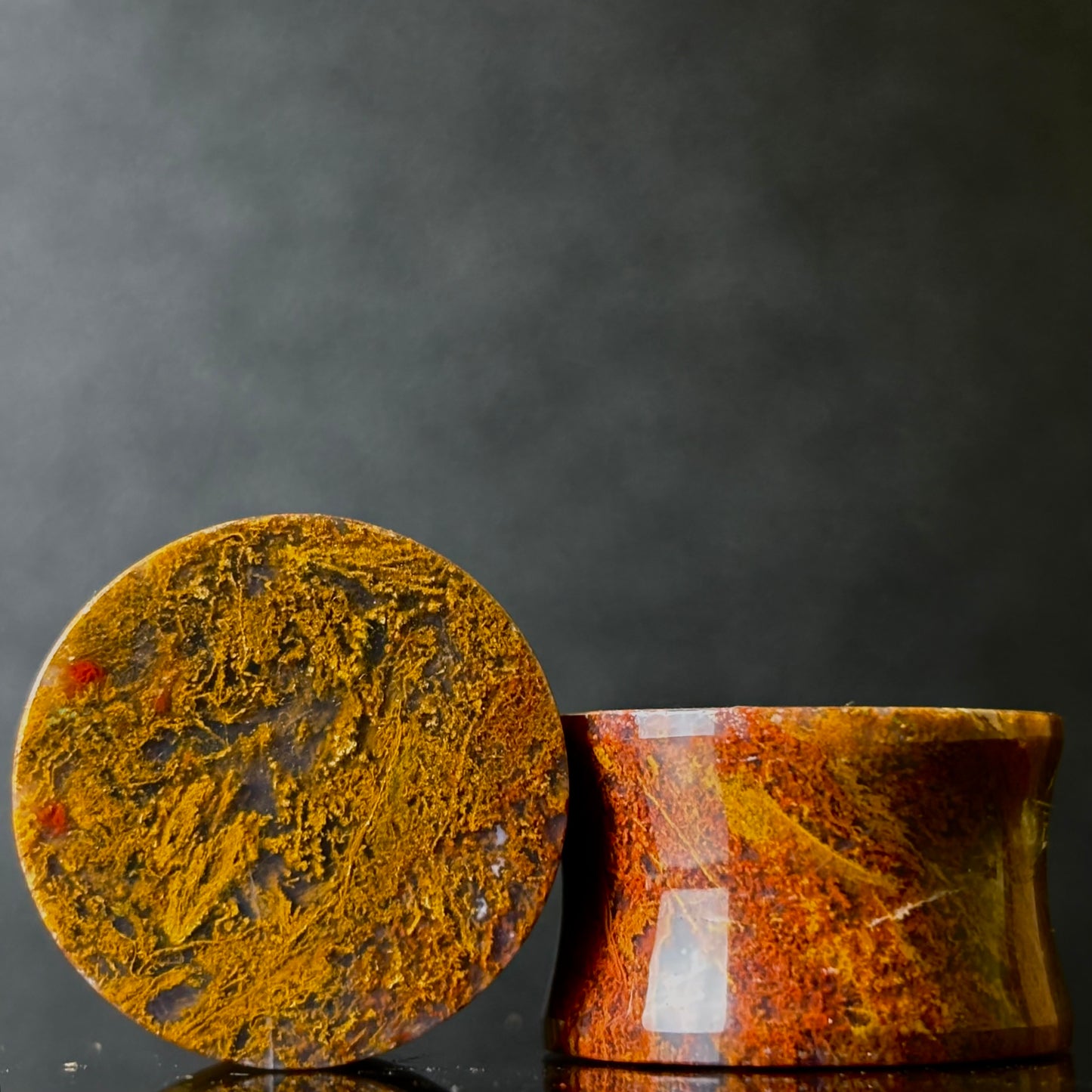 3/4” / 19mm Yellow Moss Agate