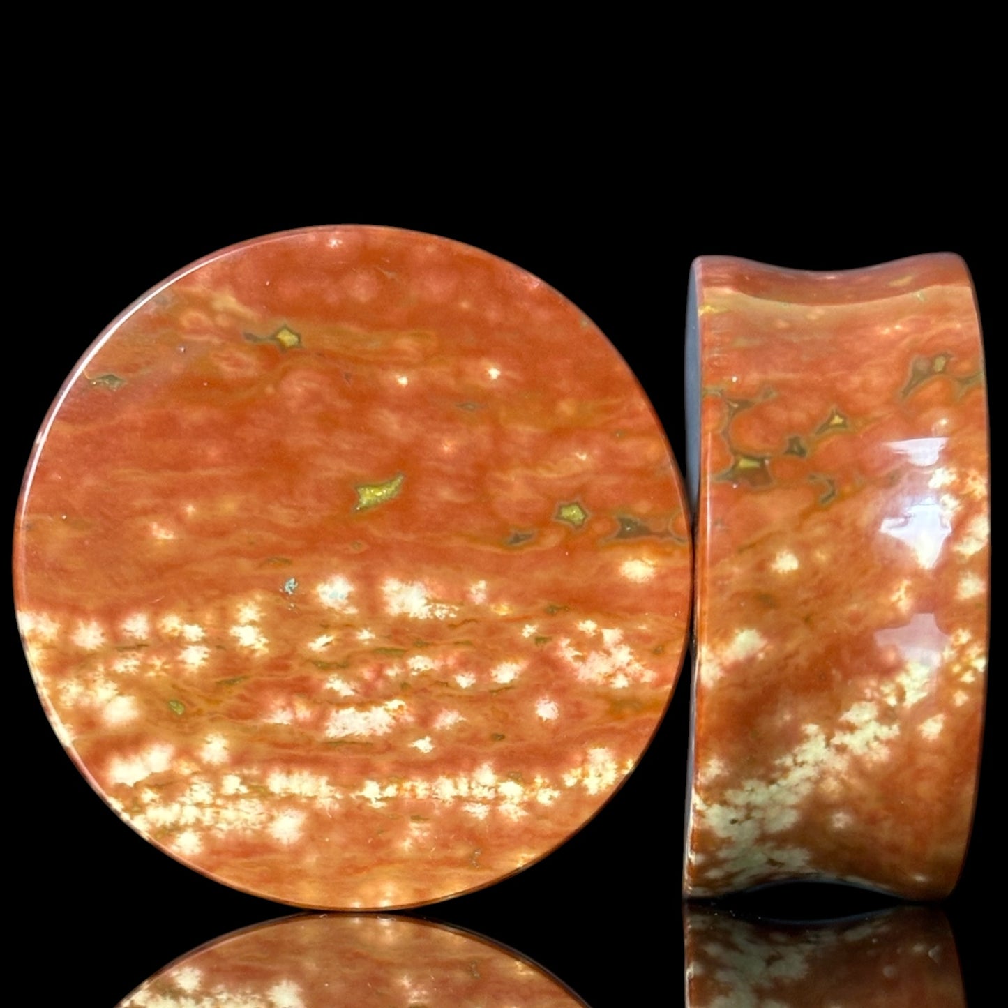1 1/4” / 32mm Red Orbicular Japser