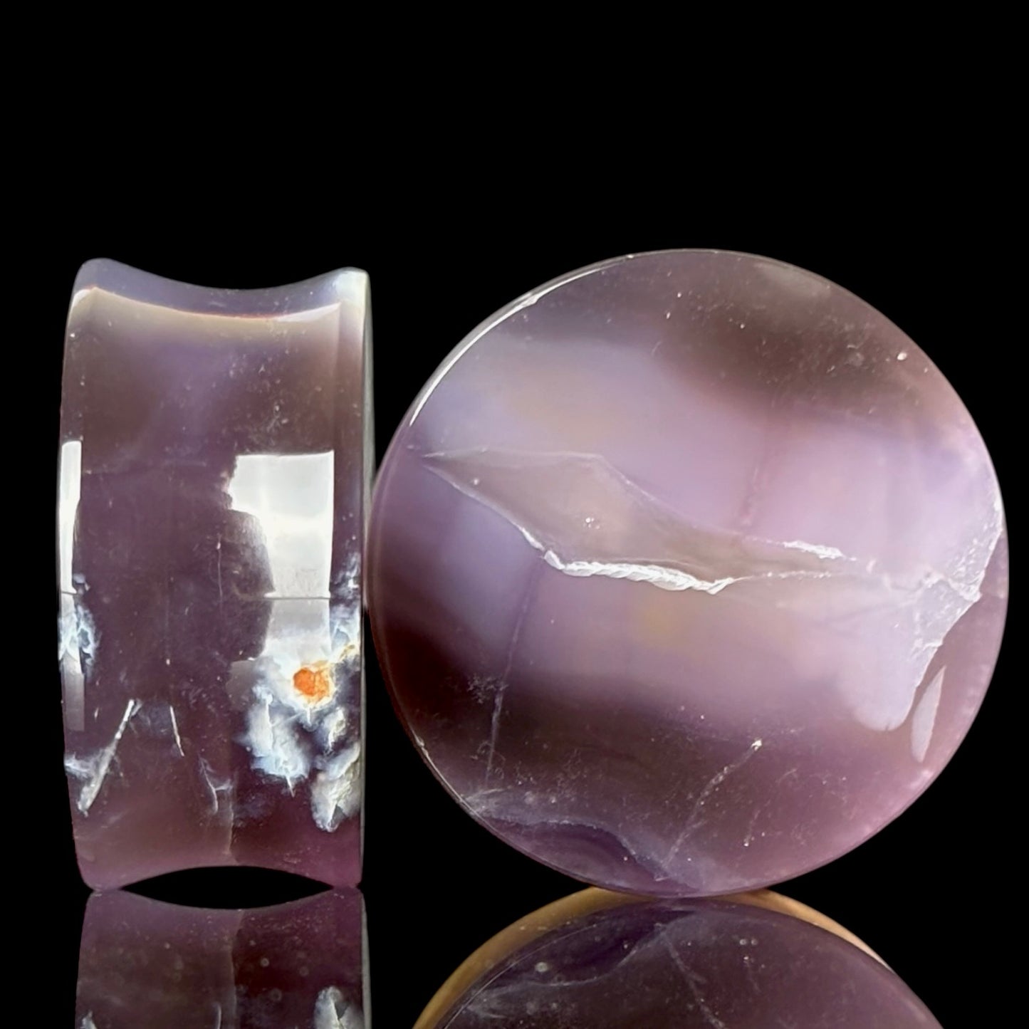 1" Large / 25mm Purple chalcedony