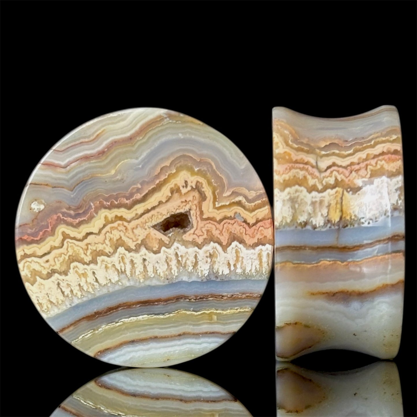 1” / 25mm Crazy Lace Agate