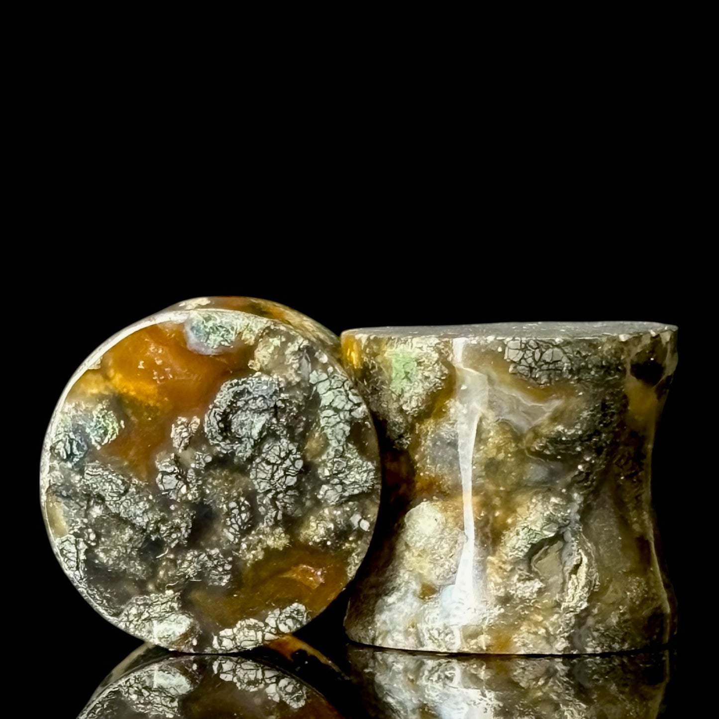 1/2” / 12mm Marcasite In Agate
