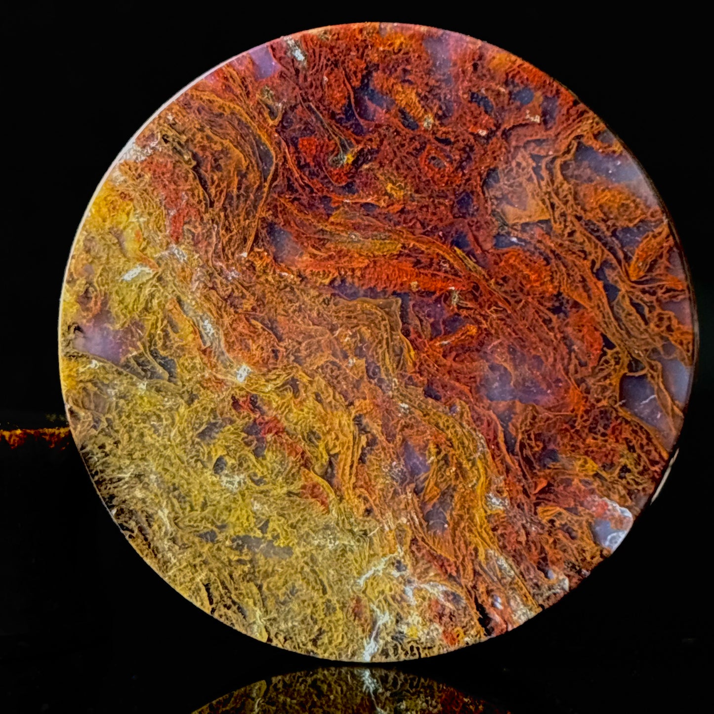 1 1/2” (38mm)Red Moss Agate