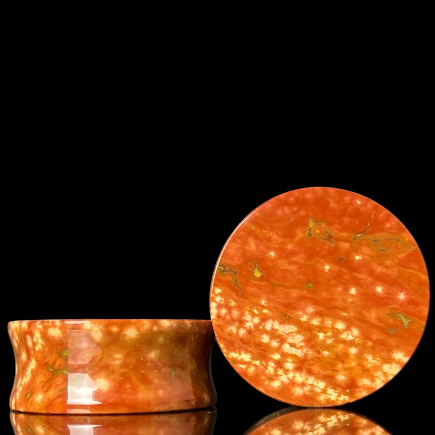 1 1/4” / 32mm Red Orbicular Japser