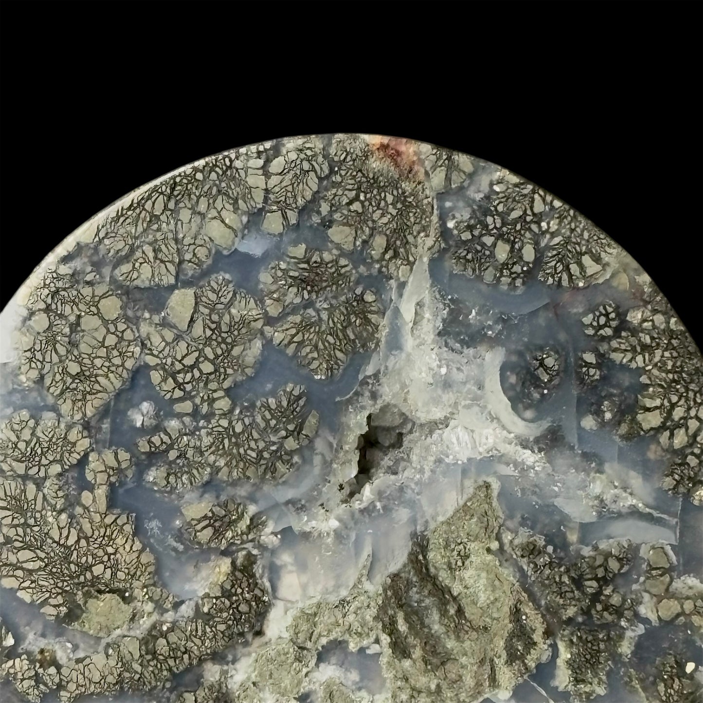 1 1/2” / 38mm Marcasite In Agate with geode