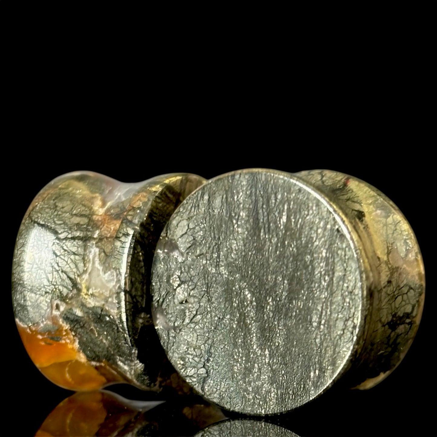 3/4" / 19mm Marcasite In Agate