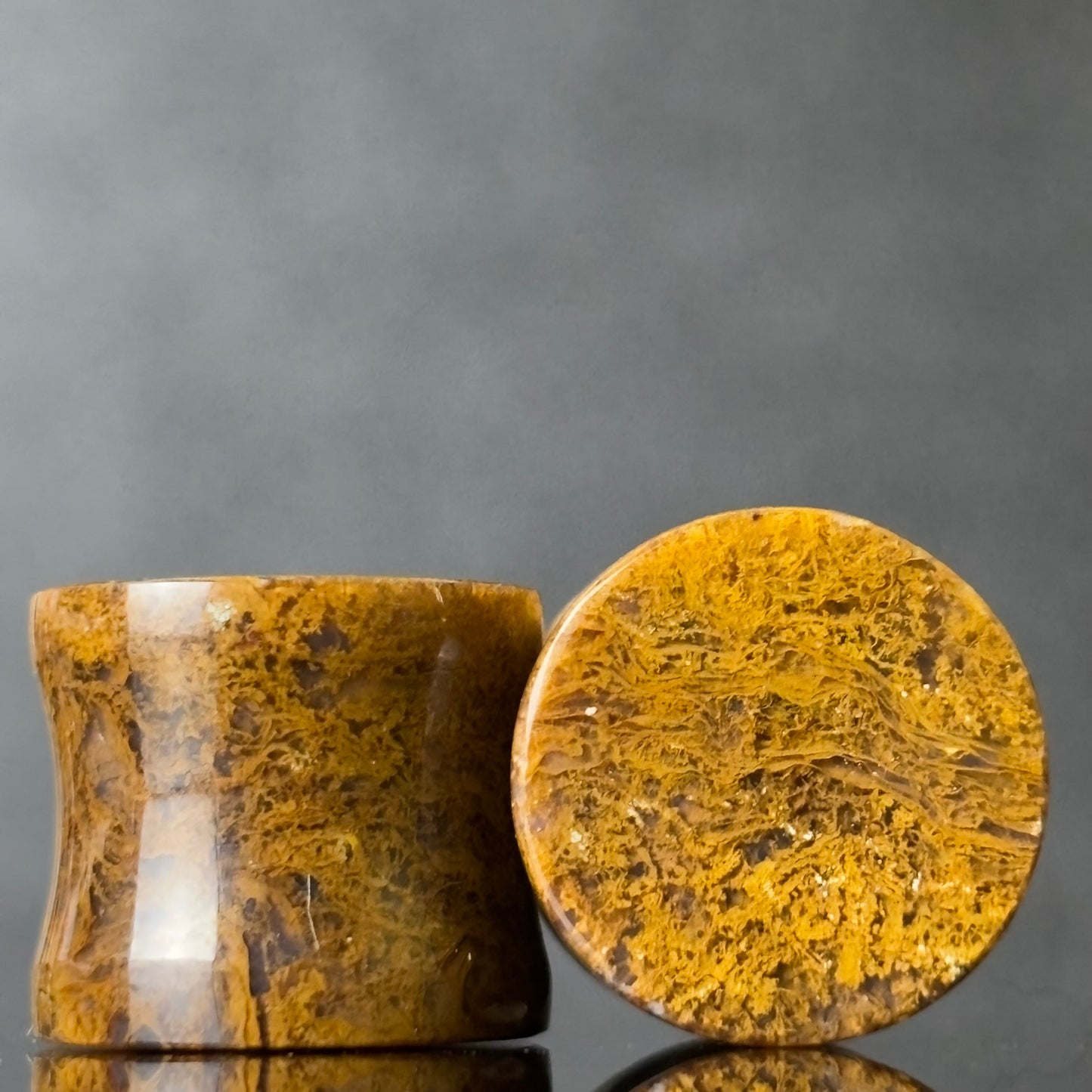 1/2” / 12mm Yellow moss agate