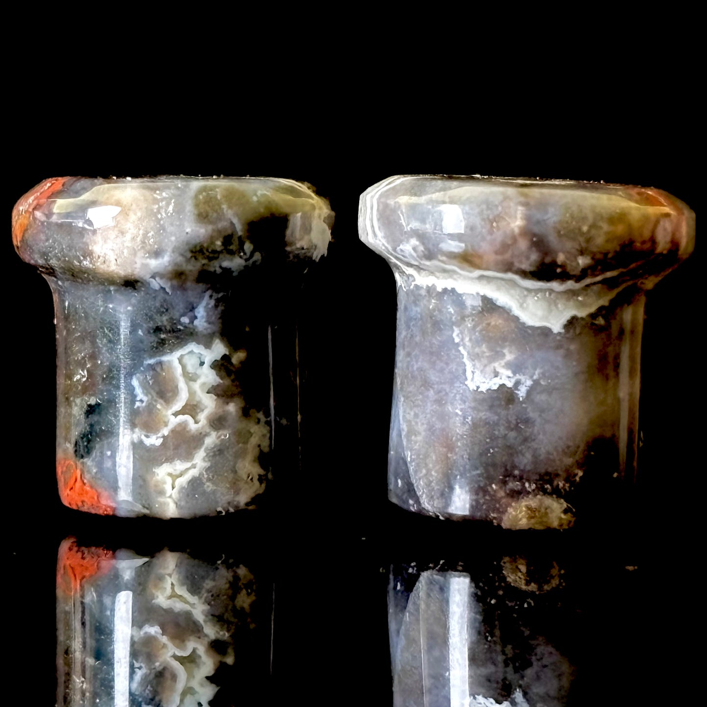 7/16” / 11mm Black Chalcedony