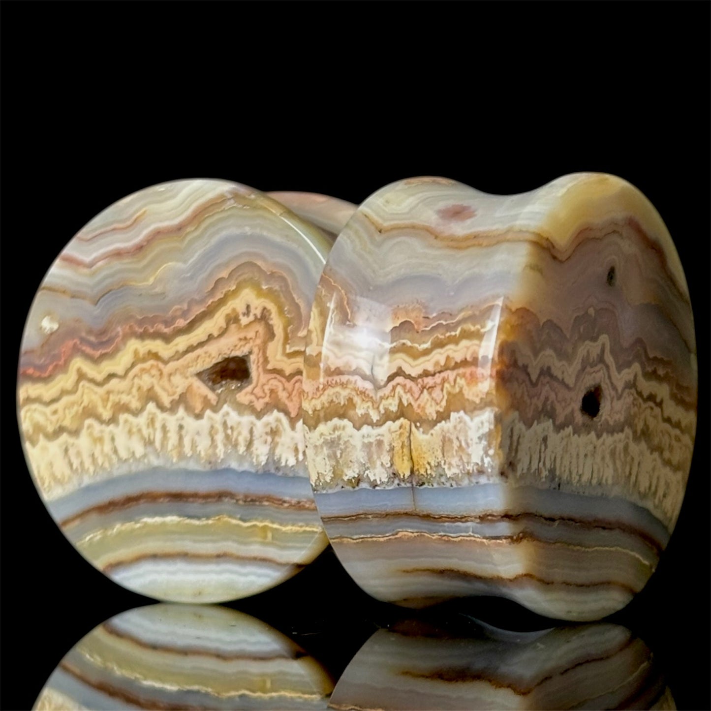 1” / 25mm Crazy Lace Agate