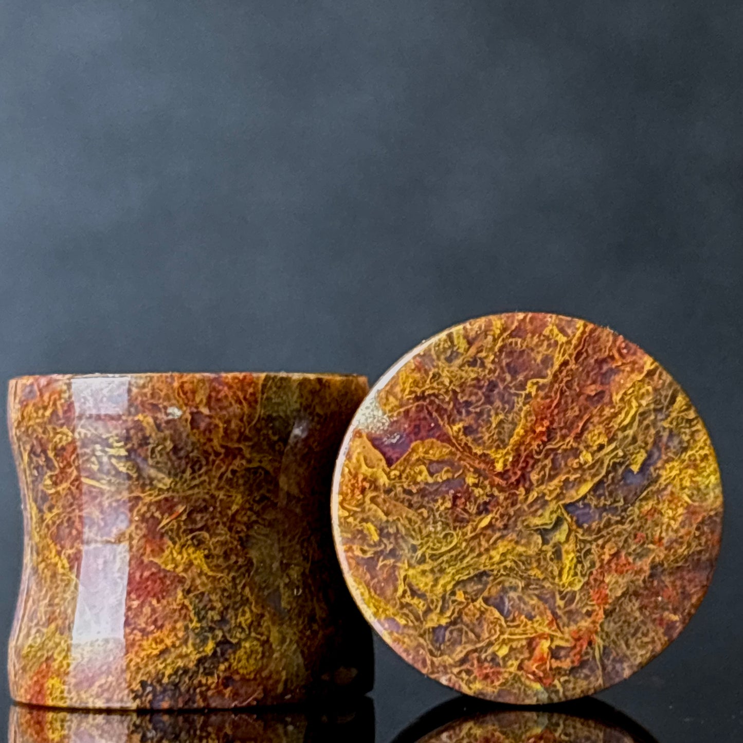 1/2” / 12mm Yellow Moss Agate