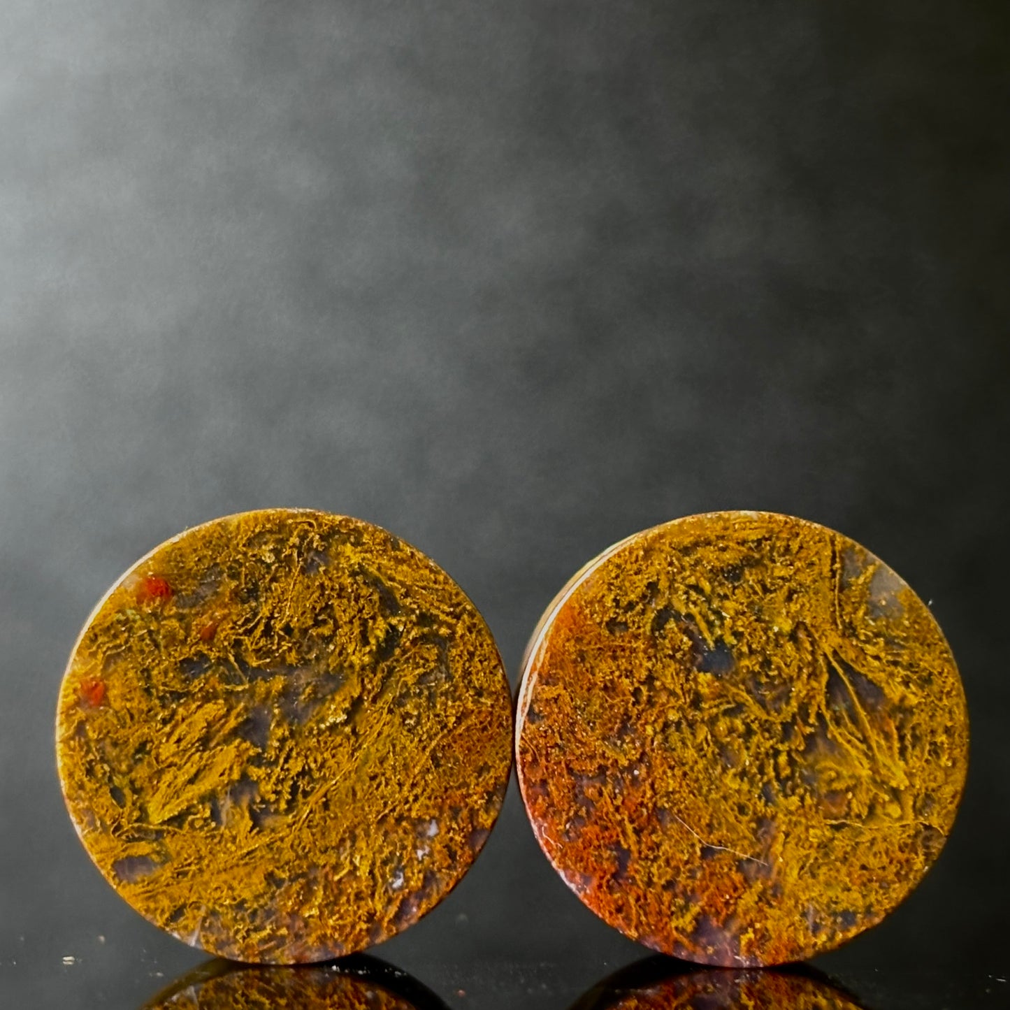 3/4” / 19mm Yellow Moss Agate
