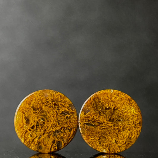 7/16” / 11mm Yellow Moss Agate