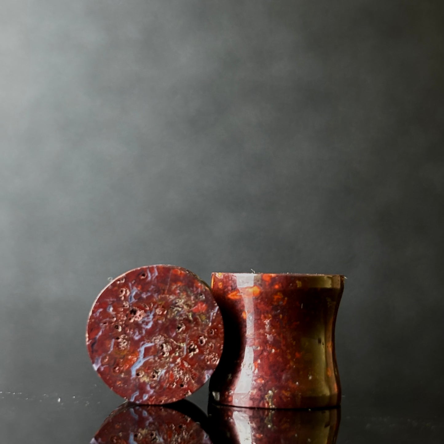 7/16” / 11mm Red Moss Agate