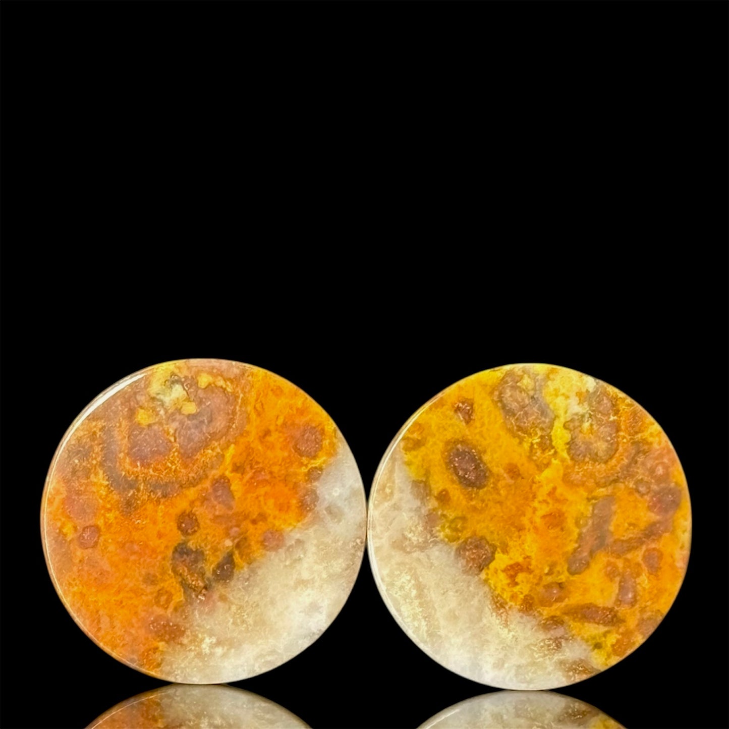 7/16” / 11mm Orange Jasper single Flare