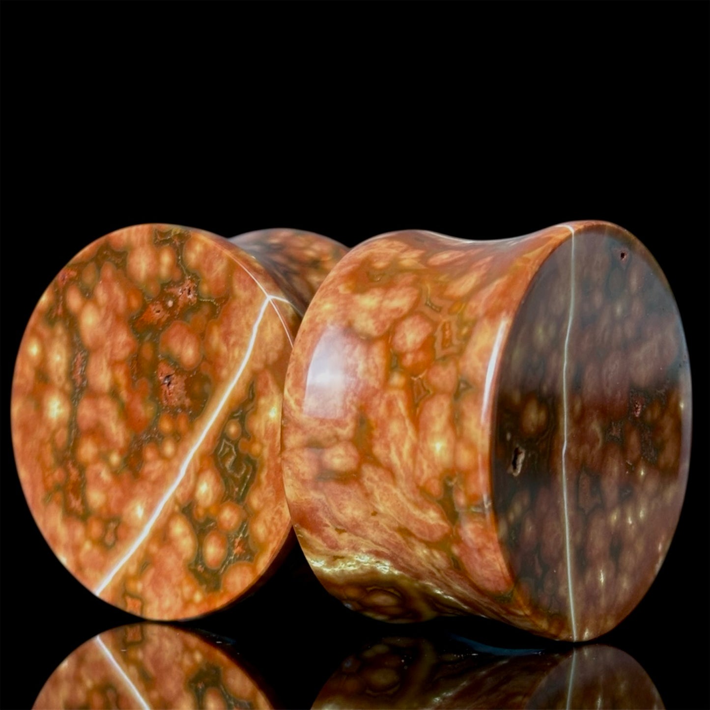 7/8” / 22mm Red Orbicular Jasper