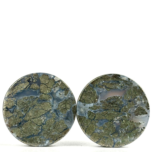 Marcasite in Agate 1 1/4" (32mm)