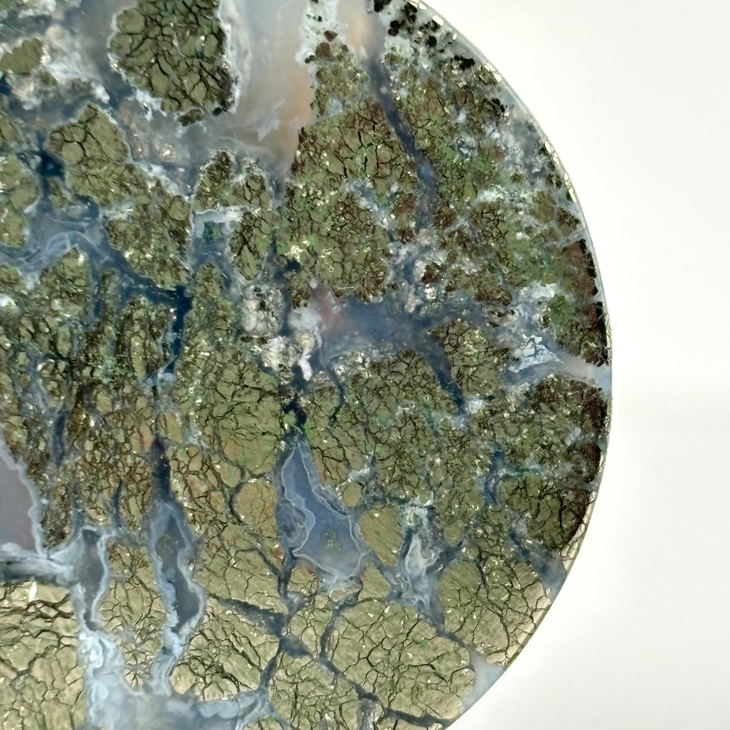 Marcasite in Agate 1 1/4" (32mm)
