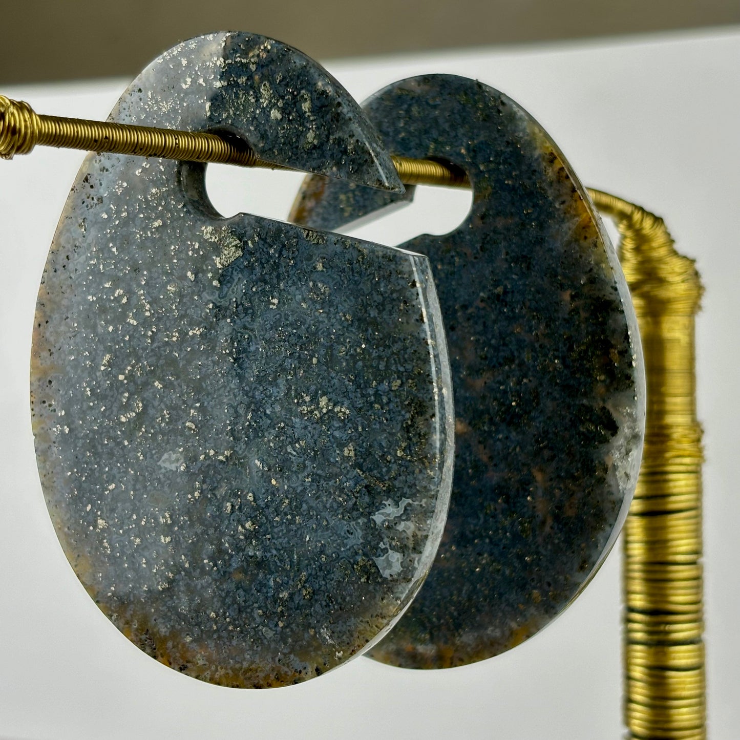 Marcasite In Agate Ear Weight