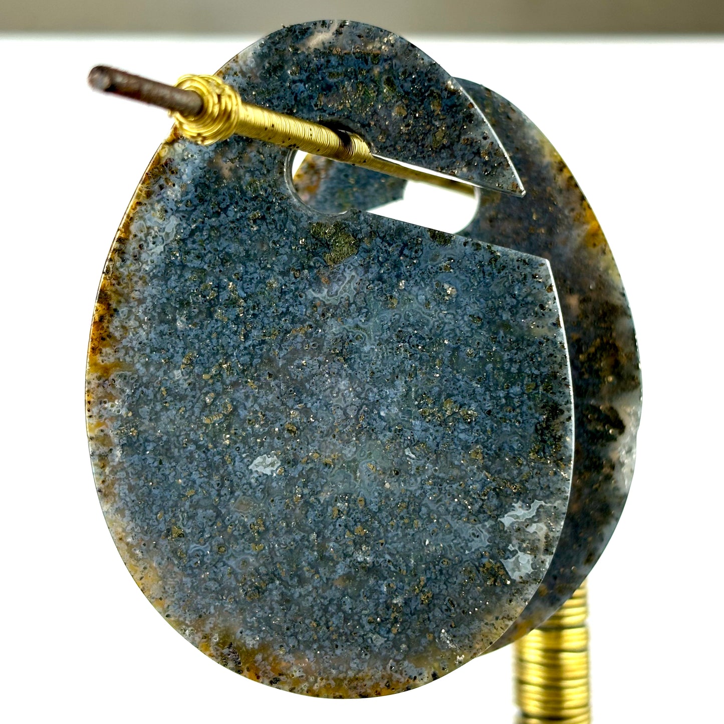 Marcasite In Agate Ear Weight