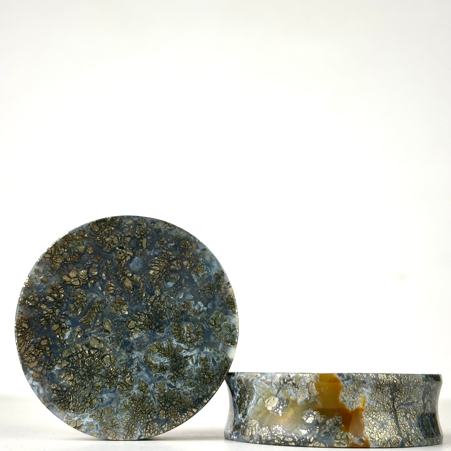 Marcasite In Agate 1 3/4 (44mm)