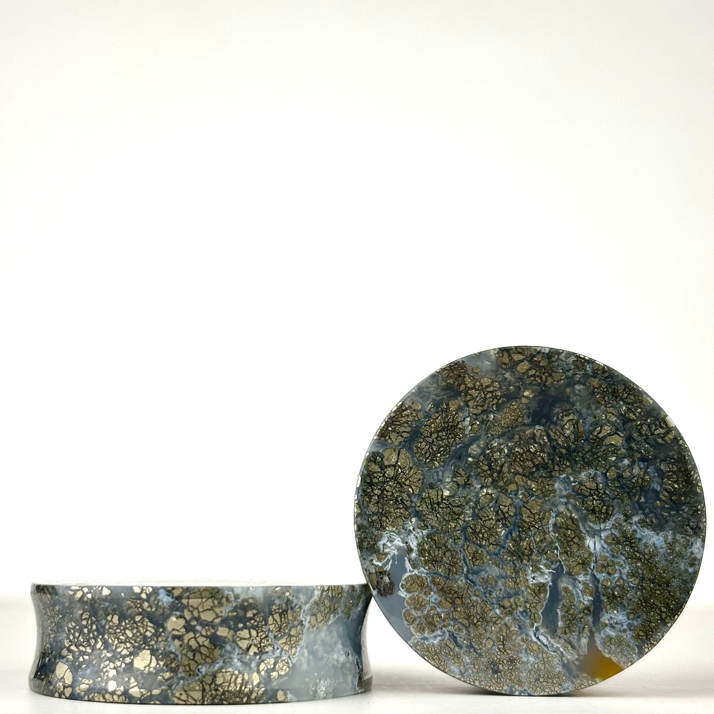 Marcasite In Agate 1 3/4 (44mm)