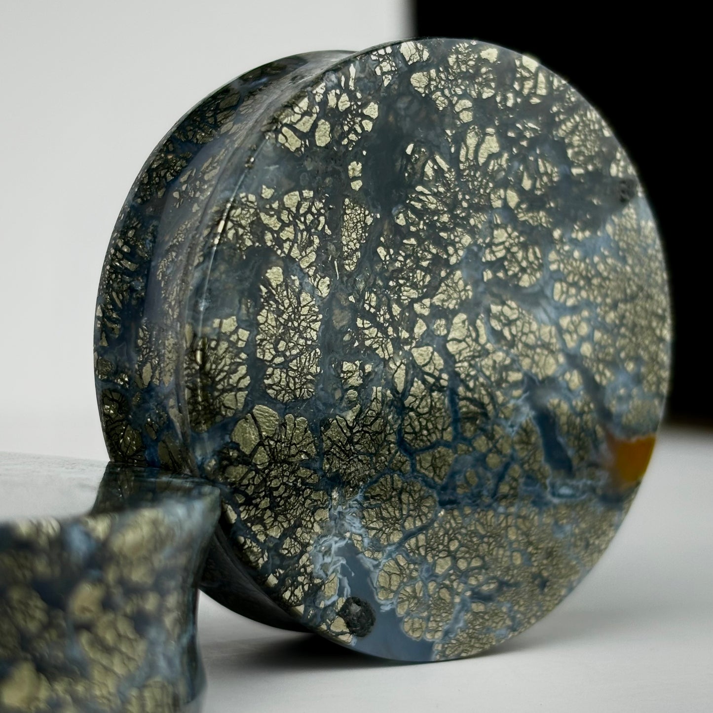 Marcasite In Agate 1 3/4 (44mm)