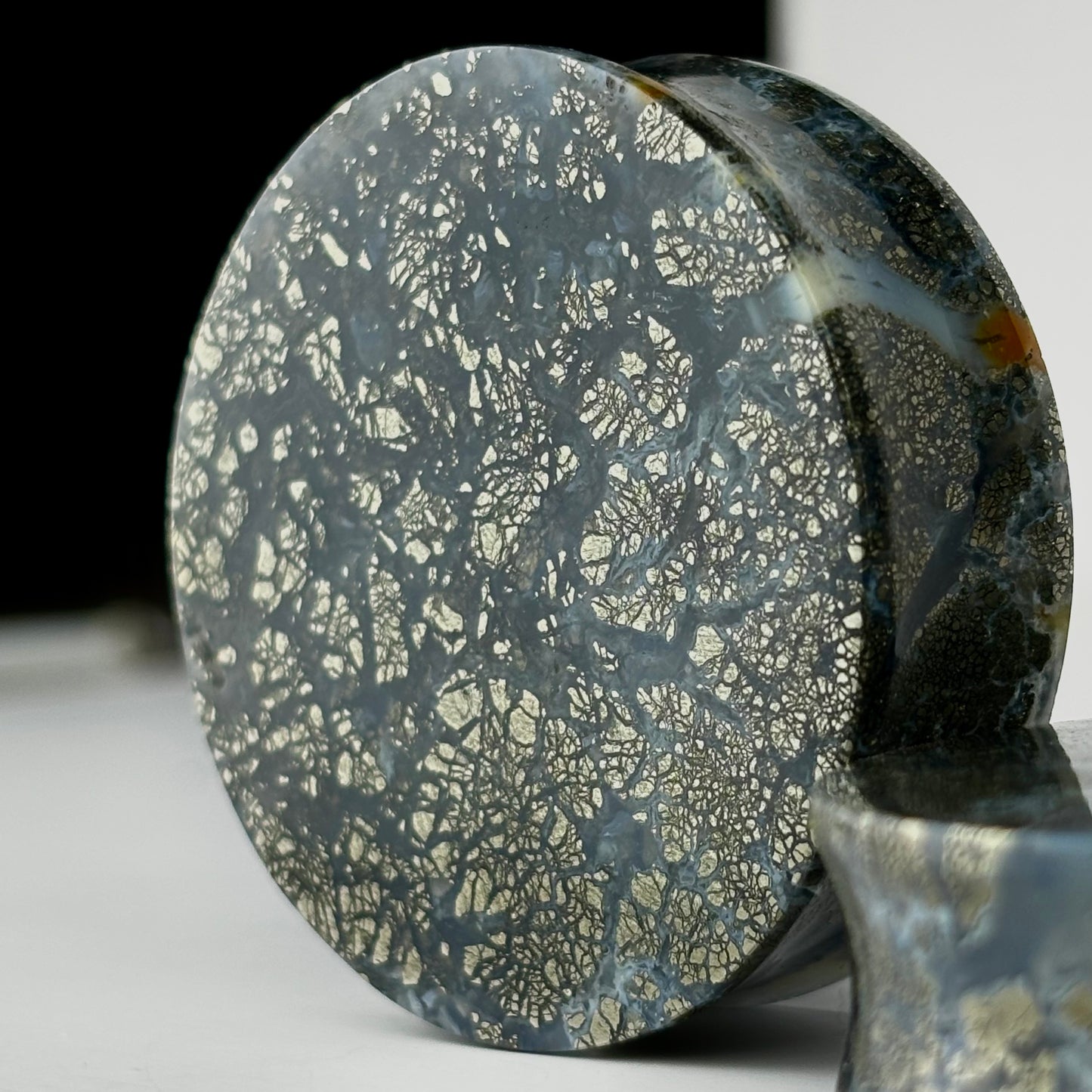 Marcasite In Agate 1 3/4 (44mm)