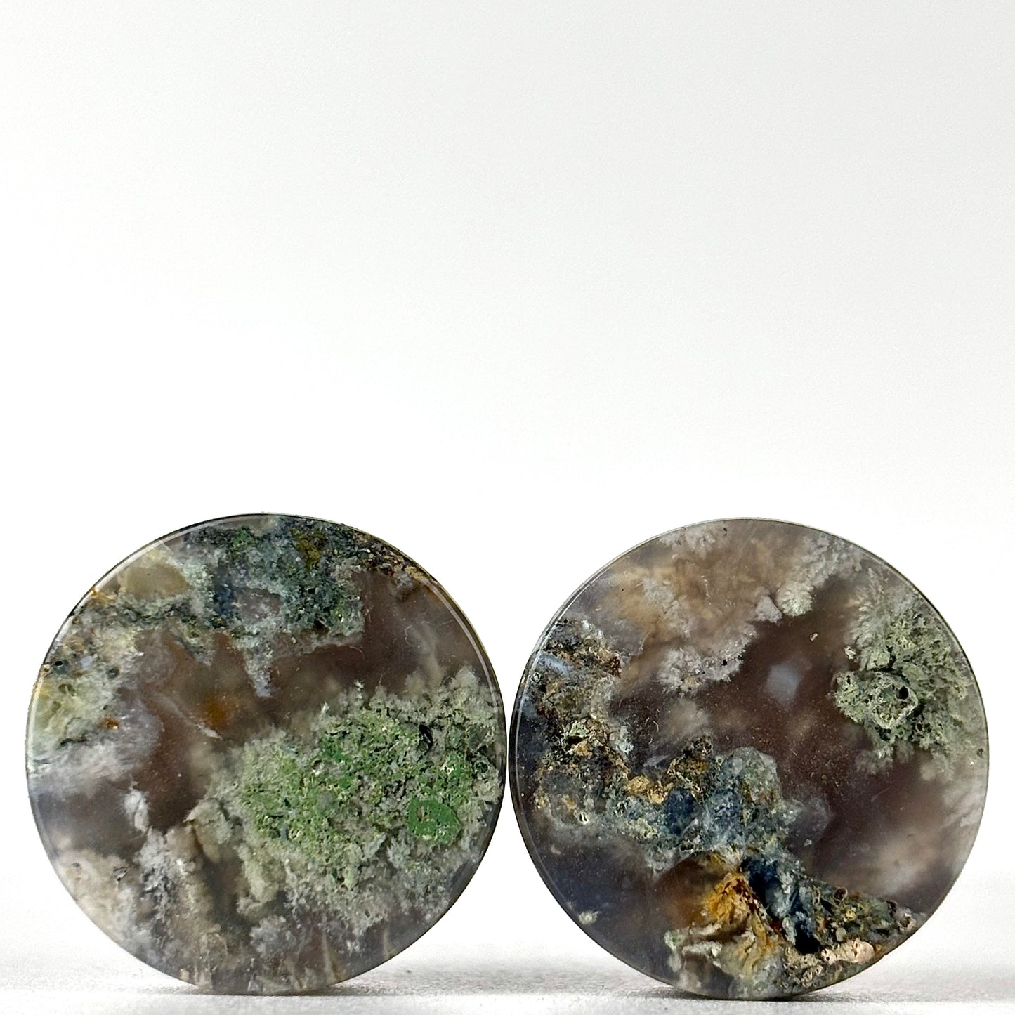 moss agate 7/8" / 22mm