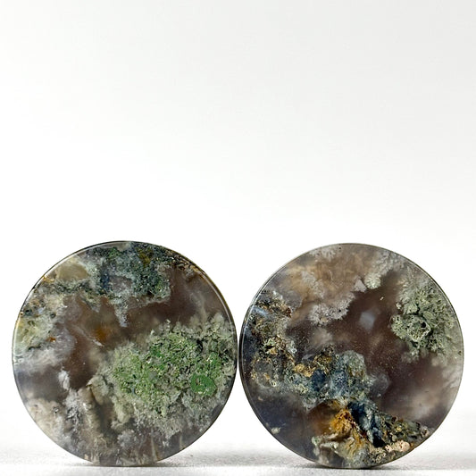 moss agate 7/8" / 22mm