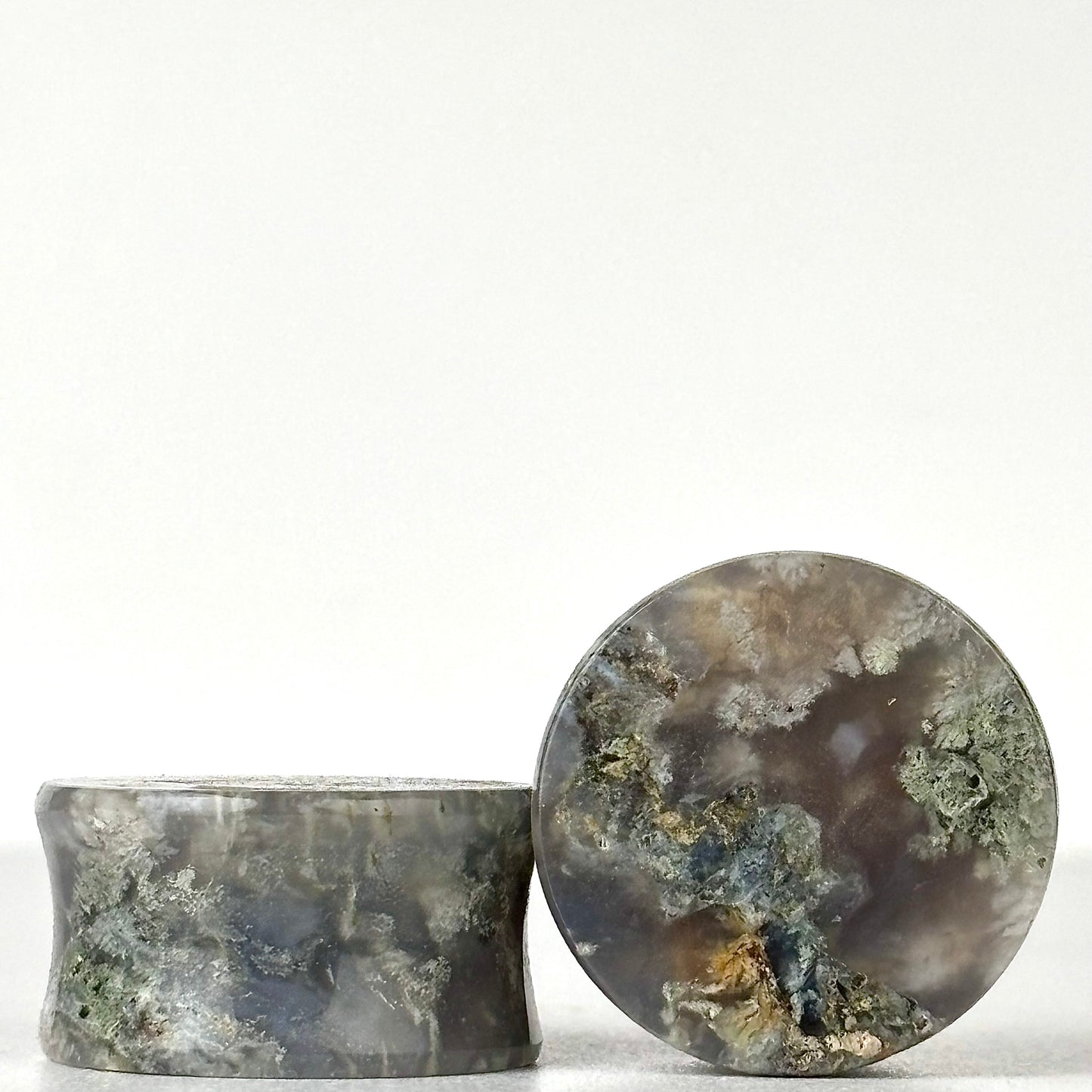 moss agate 7/8" / 22mm