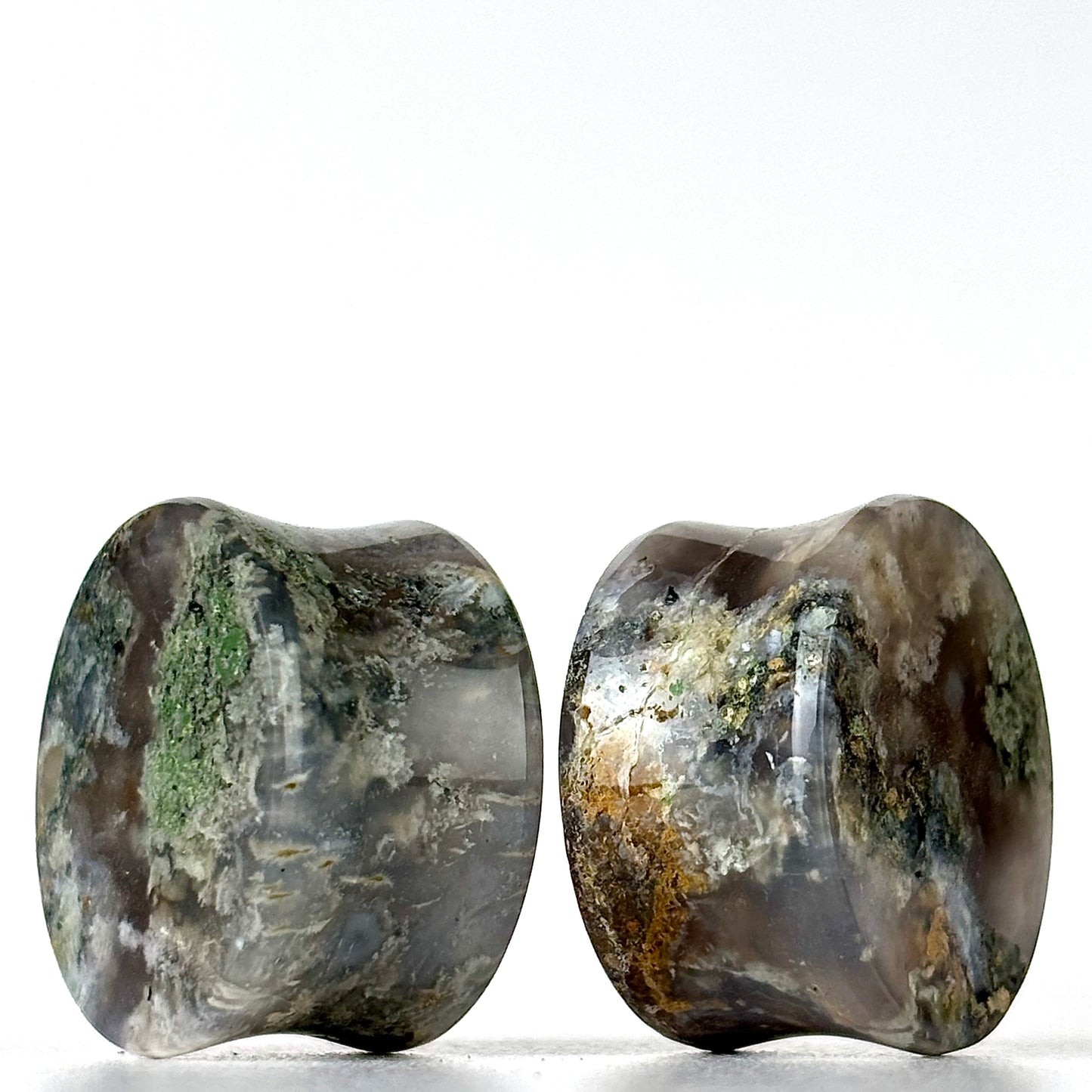 moss agate 7/8" / 22mm