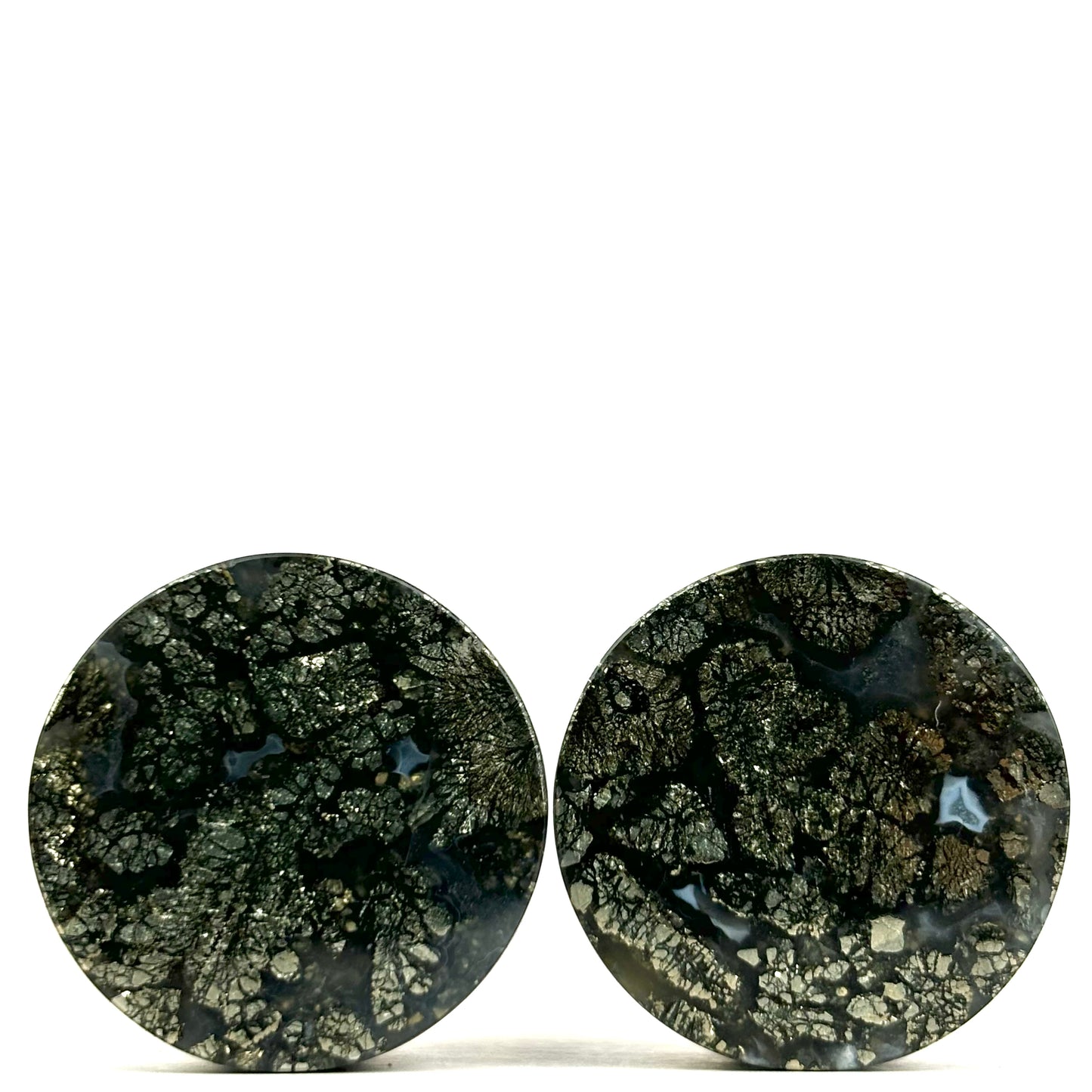 Marcasite in Agate 13/16" (20mm)