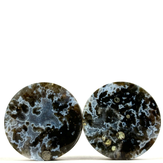 Sumatra Black Agate 13/16" (20mm)