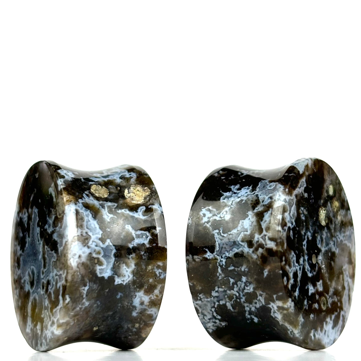 Sumatra Black Agate 13/16" (20mm)
