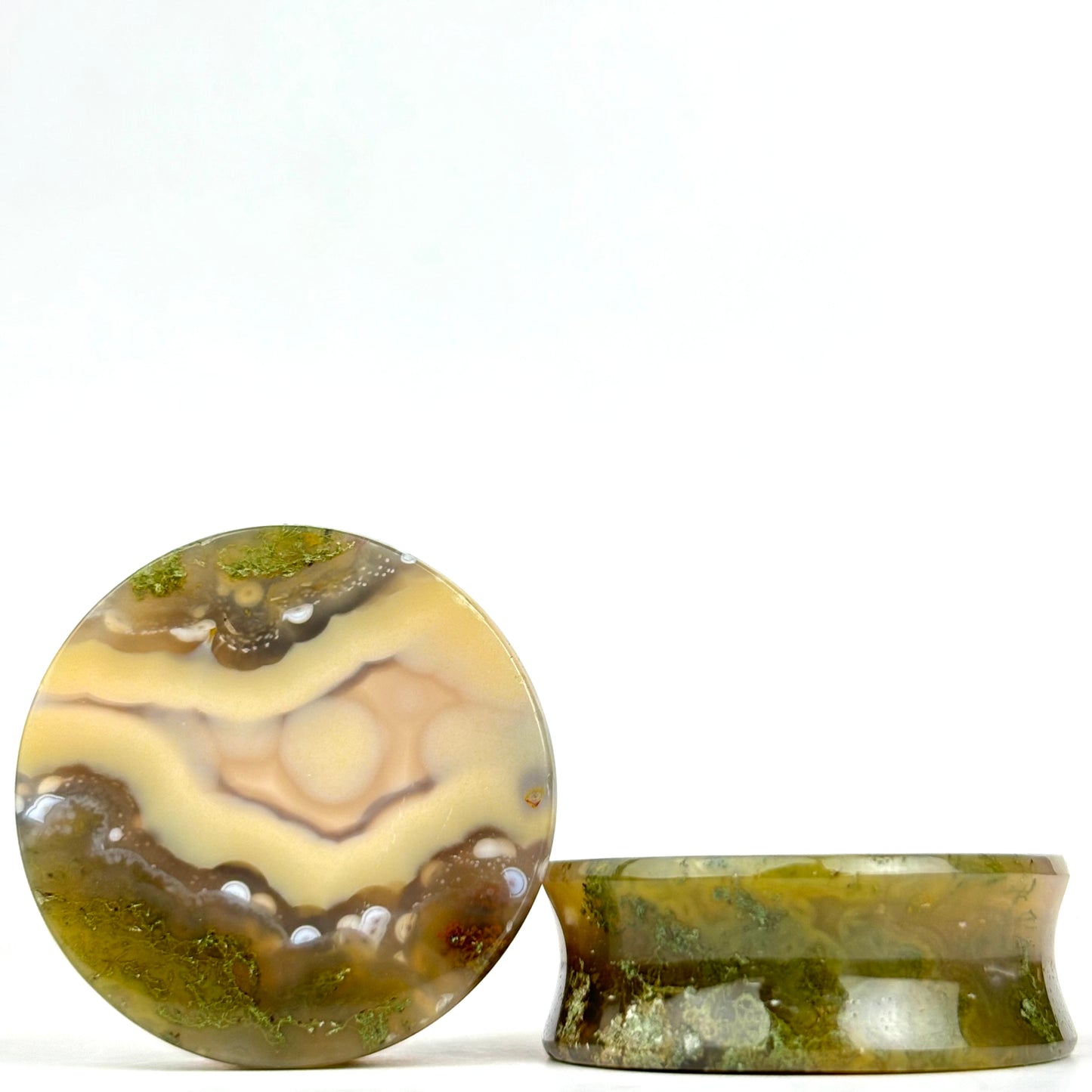 Timor Agate With Moss 1" (25mm)