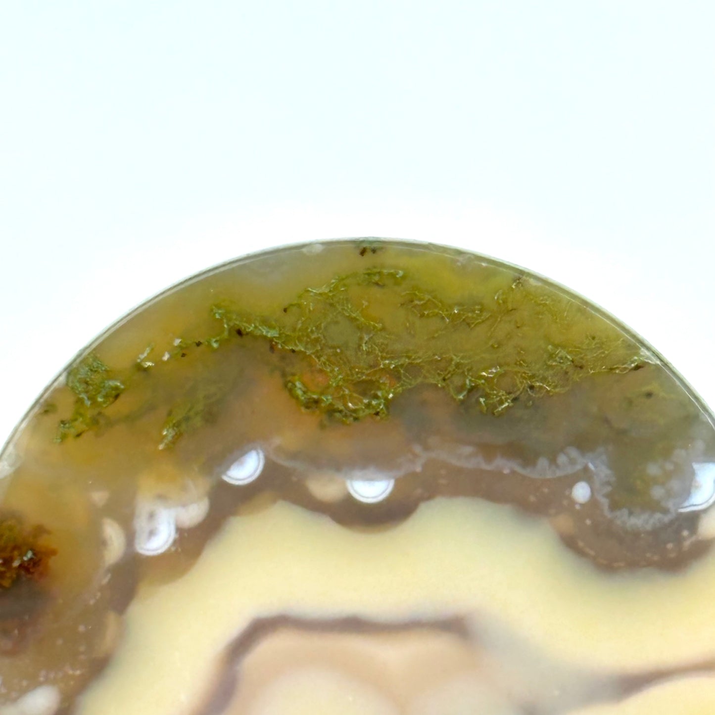 Timor Agate With Moss 1" (25mm)