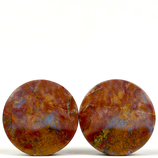 Red Moss Agate Large 1" (26mm)
