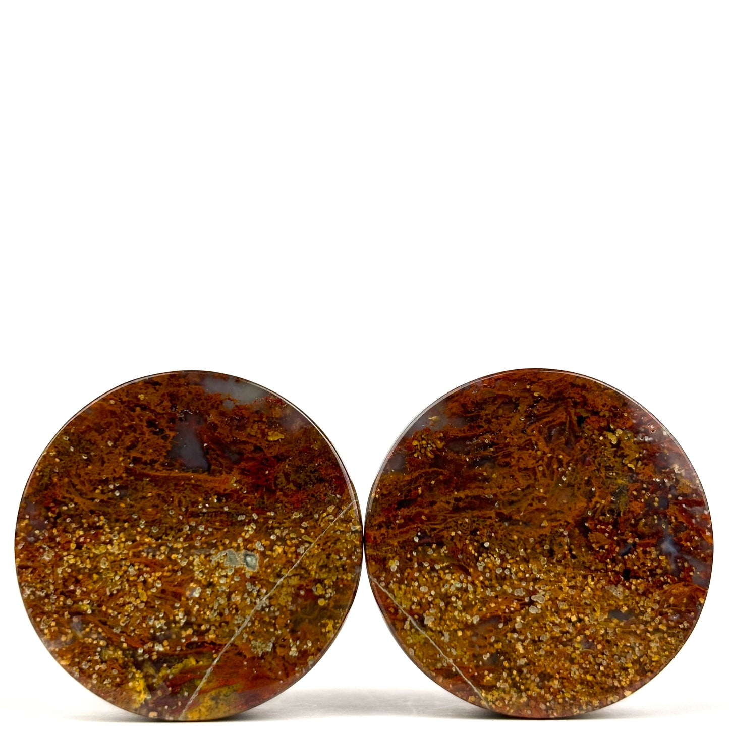 Red Moss Agate Large 1" (26mm)