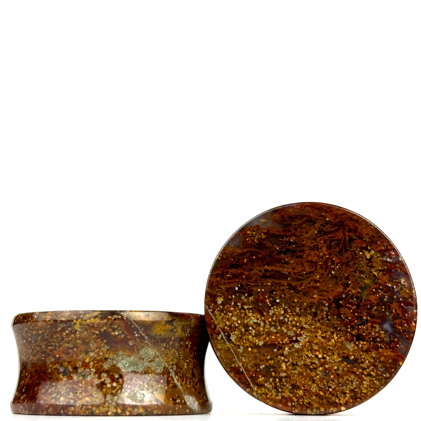 Red Moss Agate Large 1" (26mm)