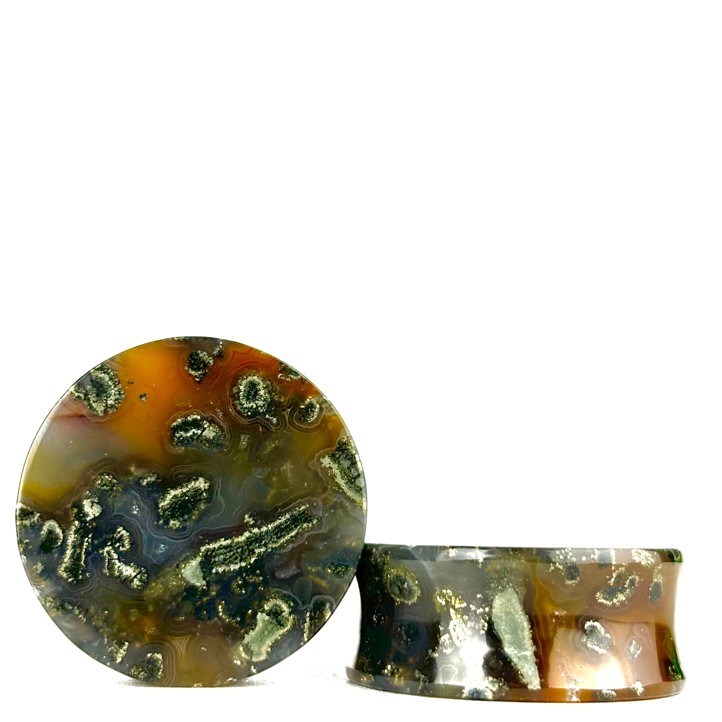 marcasite in agate 1.18" (30mm)