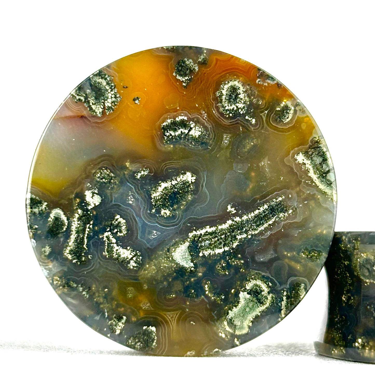 marcasite in agate 1.18" (30mm)