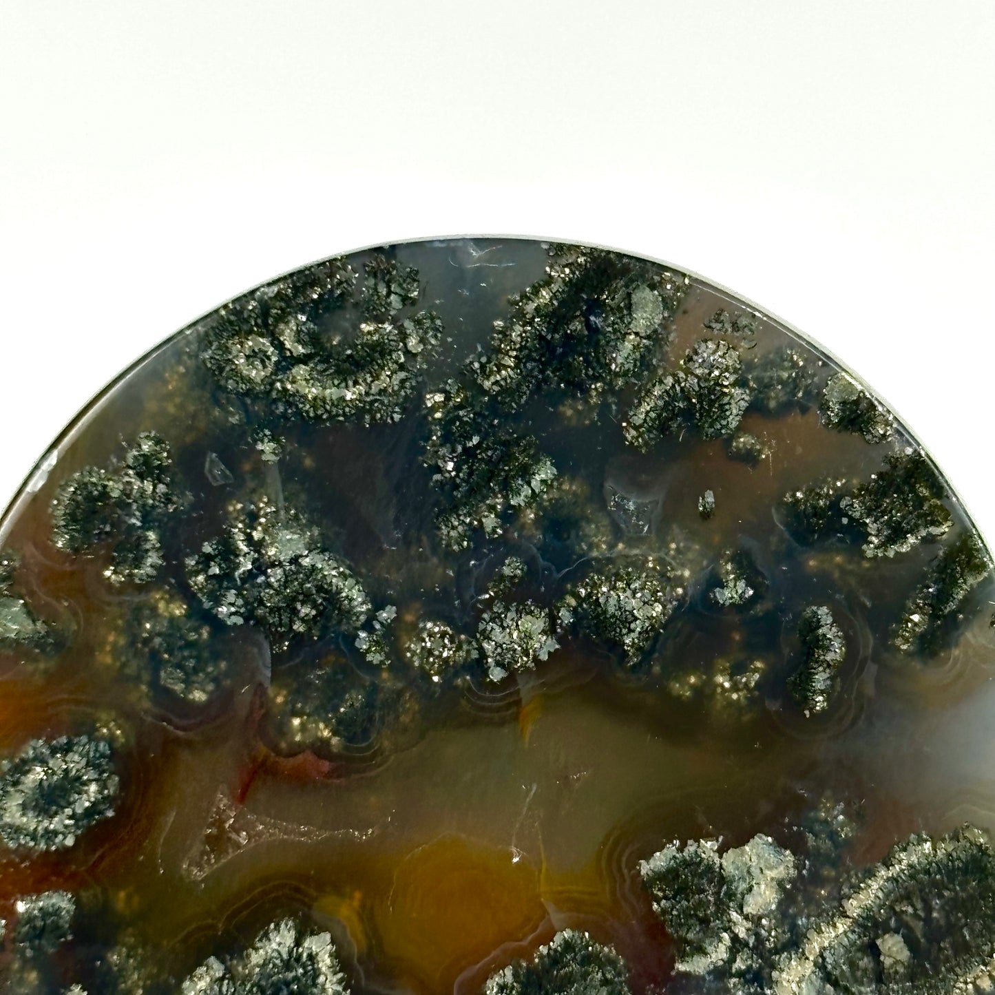 marcasite in agate 1 1/4" (32mm)