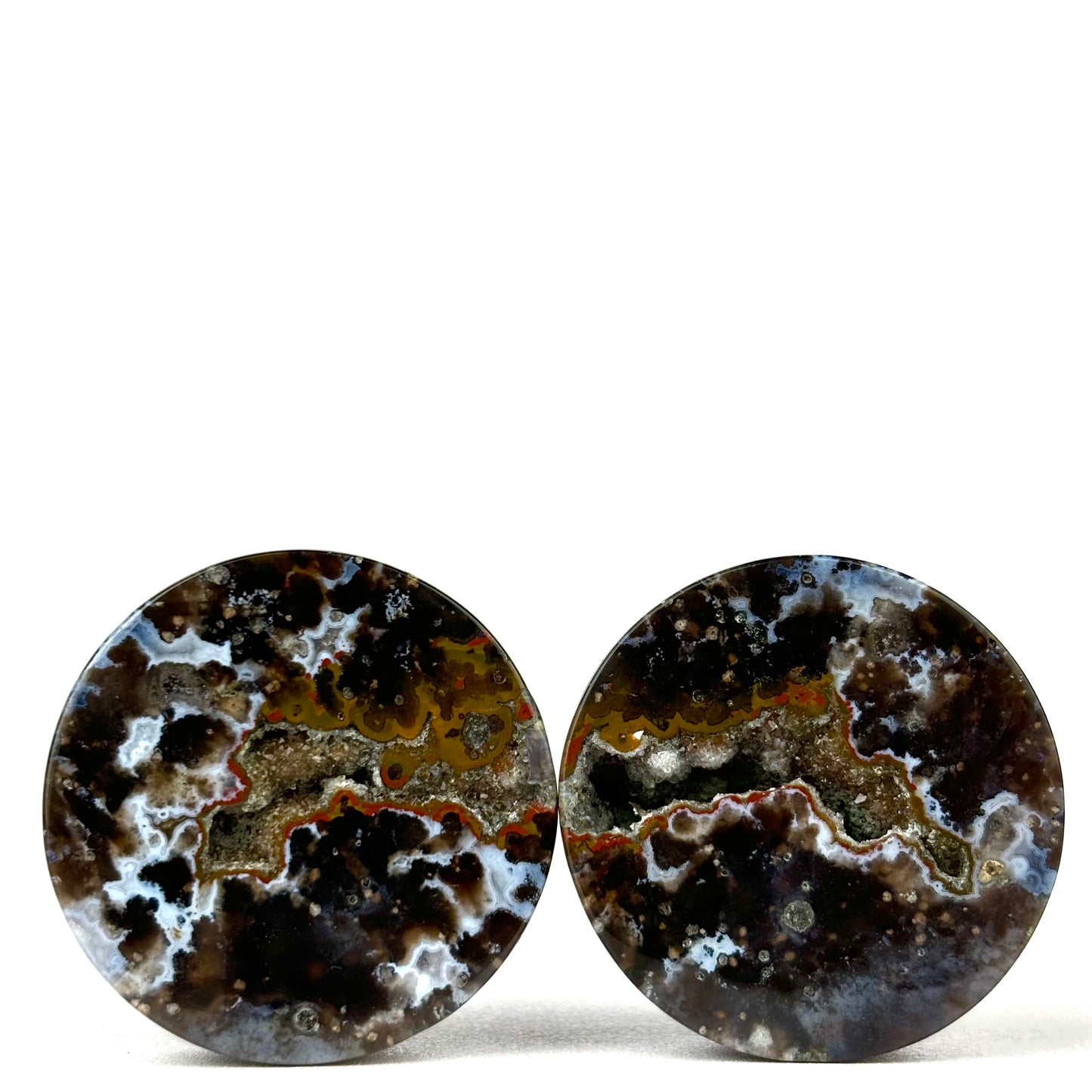 1 1/12" / 38mm Sumatra Agate With Geode