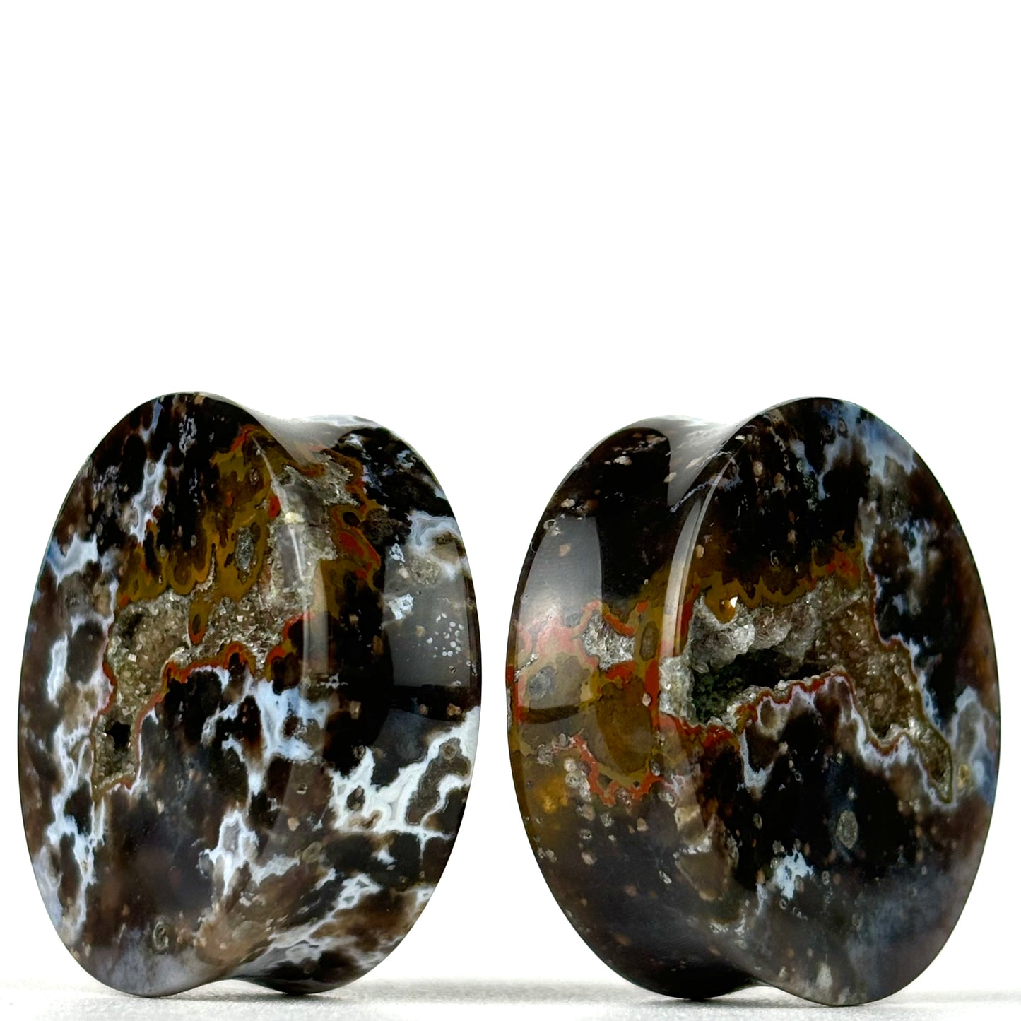 1 1/12" / 38mm Sumatra Agate With Geode