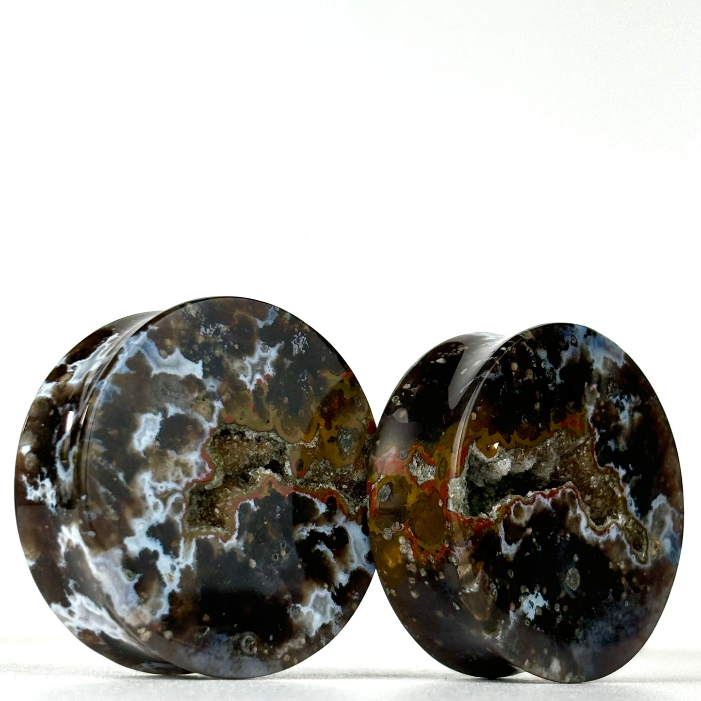 1 1/12" / 38mm Sumatra Agate With Geode