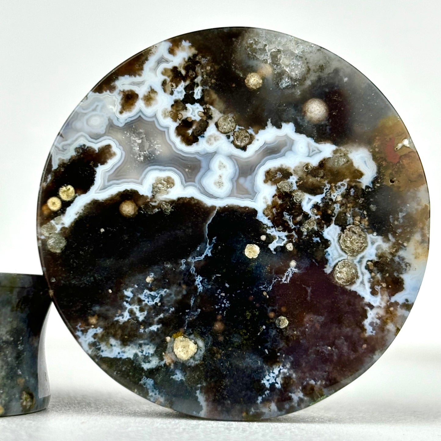 1 1/2" / 38mm Sumatra Agate Blanded Geode