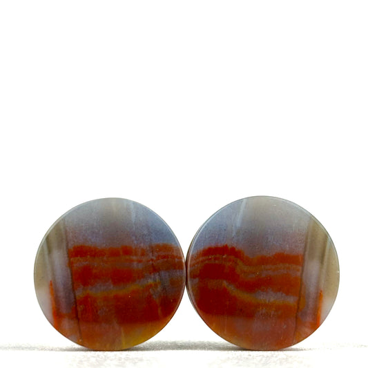 red moss agate 5/8" (16mm)
