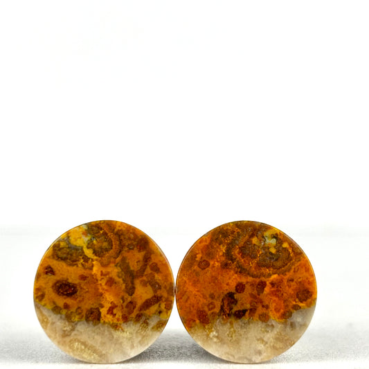Orange Jasper Single Flare 7/16" (11mm)