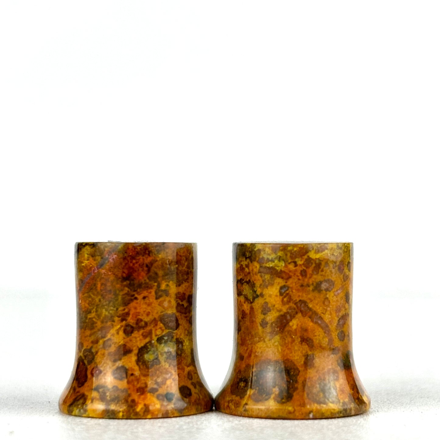 Orange Jasper Single Flare 7/16" (11mm)