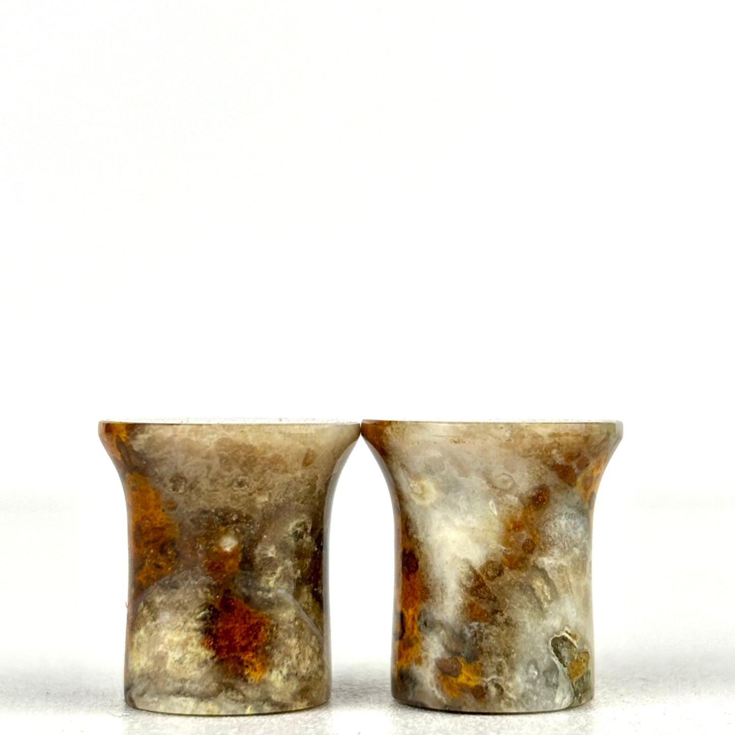 Orange Jasper Single Flare 7/16" (11mm)