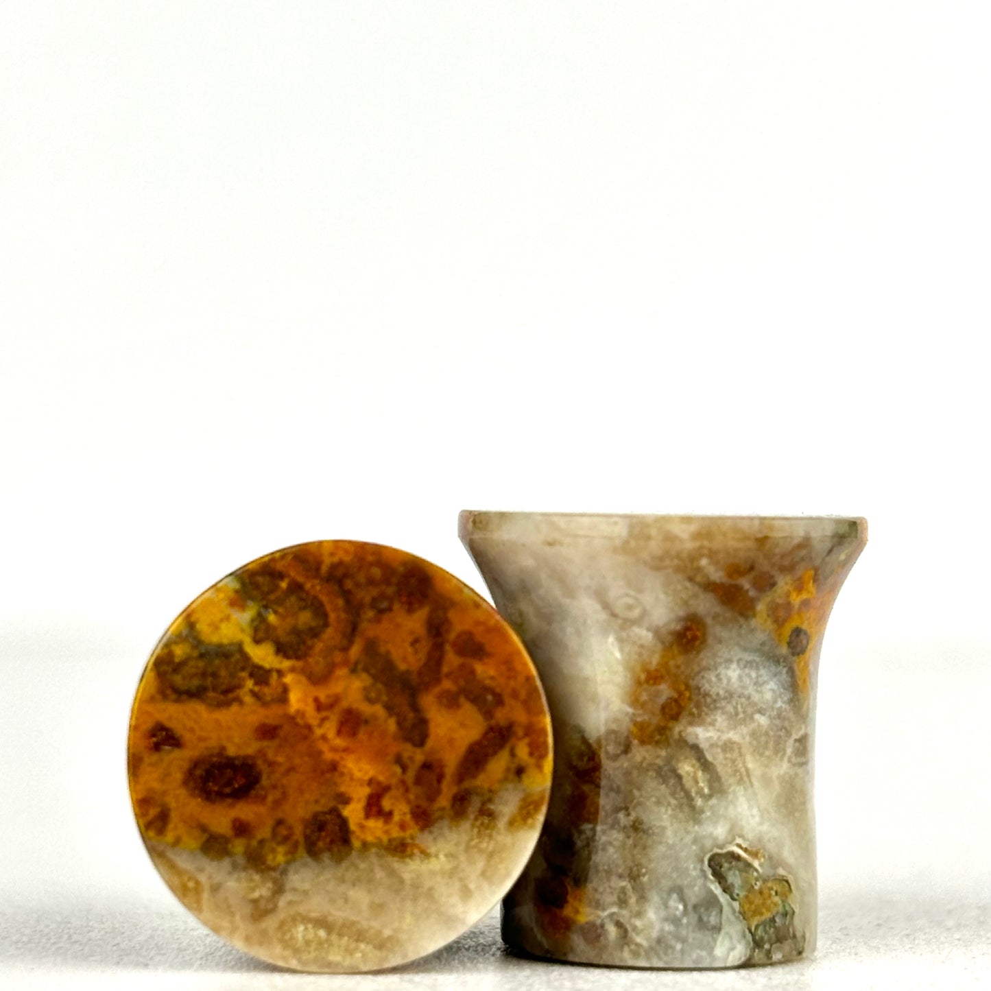 Orange Jasper Single Flare 7/16" (11mm)
